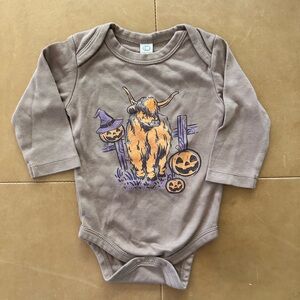 Colored Organics Jack O Lantern Onesie 3-6M